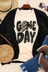 Leopard Lightning Football Graphic Print Short Sleeve Tee
