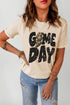 Leopard Lightning Football Graphic Print Short Sleeve Tee