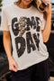 Leopard Lightning Football Graphic Print Short Sleeve Tee