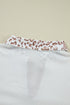 Leopard Patchwork Waffle Knit Turn Down Collar Top
