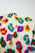 Leopard Pattern Drop Shoulder Oversized Knit Tee