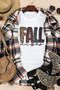 Leopard Pattern Letter Graphic Soft Stretch Jersey Tee