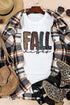 Leopard Pattern Letter Graphic Soft Stretch Jersey Tee