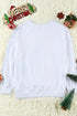 Leopard Pattern Snowflake Graphic Crew Neck Pullover Sweatshirt