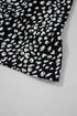Leopard Polka Dot Print Ruffle Sleeve Tiered Flowy Blouse