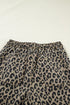Leopard Print All Over Drawstring Loose Fit Western Jeans