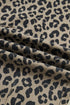 Leopard Print All Over Drawstring Loose Fit Western Jeans