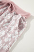 Leopard Print Arched Hem Elastic Waist Casual Shorts