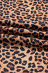 Leopard Print Bow Embroidery Wide Leg Pullover Pant Set