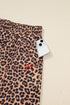 Leopard Print Bow Embroidery Wide Leg Pullover Pant Set