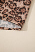 Leopard Print Bow Tie Puff Sleeve Western Blouse