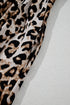 Leopard Print Bubble Sleeve Square Neck Maxi Dress