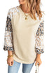 Leopard Print Bubble Sleeve Top