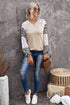 Leopard Print Bubble Sleeve Top