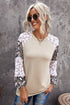 Leopard Print Bubble Sleeve Top