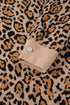Leopard Print Button Front Long Sleeve Knit Cardigan