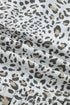 Leopard Print Button Front Short Puff Sleeve Midi Dress