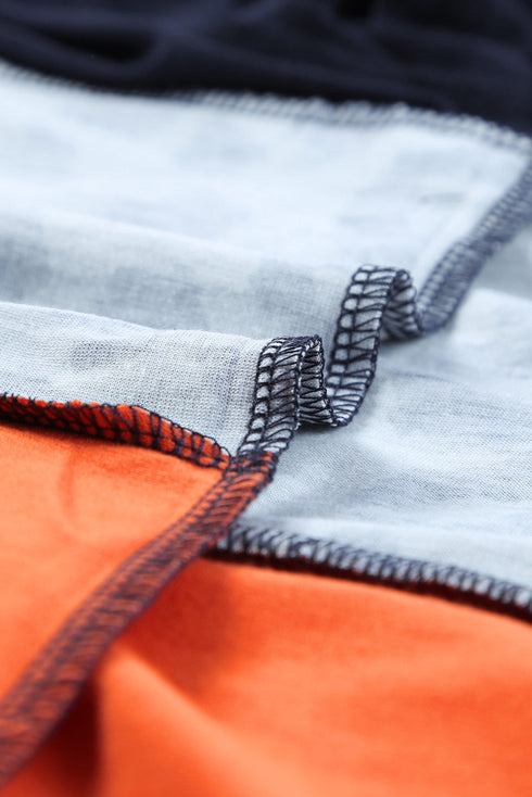 Leopard Print Color Block Short Sleeve T-Shirt