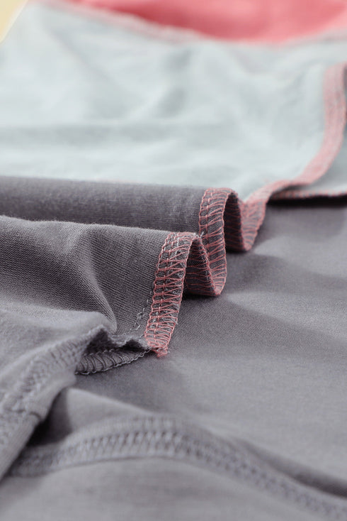 Leopard Print Color Block Short Sleeve T-Shirt