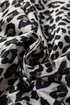 Leopard Print Contrast Cuff Button Down Woven Shirt