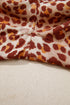 Leopard Print Contrast Trim Western Matching Pant Set