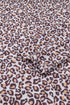 Leopard Print Corded Long Sleeve Drawstring Short Sets