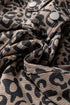 Leopard Print Corduroy Irregular Hem Buttoned Western Jacket