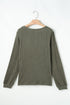 Leopard Print Crochet Patchwork Ribbed Knit Top