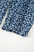 Leopard Print Drawstring Elastic Waist Wide Leg Jeans