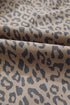 Leopard Print Drawstring Elastic Waist Wide Leg Jeans