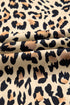 Leopard Print Drawstring Elastic Waist Wide Leg Pants