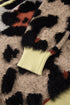 Leopard Print Drop Shoulder Long Sleeve Round Neck Sweater