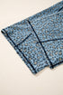 Leopard Print Exposed Seam Drawstring Wide Leg Jeans