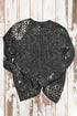 Leopard Print Football Graphic Bleached Effect Long Sleeve Tee