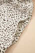 Leopard Print Frill Trim A Line Plus Size Midi Dress