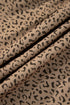 Leopard Print Frill Trim A Line Plus Size Midi Dress