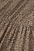 Leopard Print Frill Trim A Line Plus Size Midi Dress
