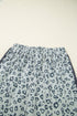 Leopard Print High Waist Side Bow Wide Leg Pants
