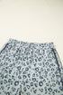 Leopard Print High Waist Side Bow Wide Leg Pants
