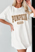 Leopard Print Lettering Relaxed Fit Tunic T Shirt