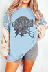 Leopard Print Lightning Star Helmet Graphic Tee