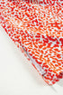 Leopard Print Long Sleeve Hollowed Back Split Mini Dress