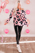 Leopard Print Long Sleeve Loose Top