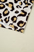 Leopard Print Long Sleeve Western Shift T Shirt Dress