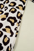 Leopard Print Long Sleeve Western Shift T Shirt Dress