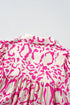 Leopard Print Loose Fit Babydoll Mini Dress
