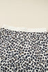Leopard Print Loose Pullover And Shorts Loungewear