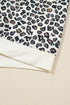Leopard Print Loose Pullover And Shorts Loungewear