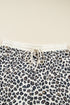Leopard Print Loose Pullover And Shorts Loungewear