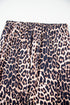 Leopard Print Patched Pocket Wide Leg Plus Size Loungewear
